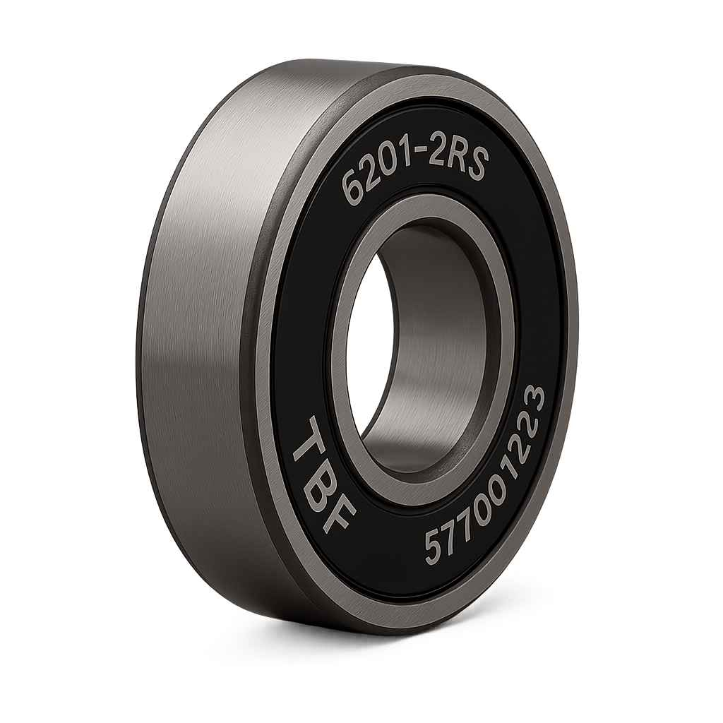6201-2RS deep groove ball bearing 12×32×10 mm rubber sealed