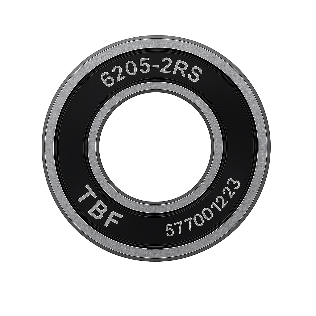 6205-2RS deep groove ball bearing 25 by 52 by 15 mm rubber sealed, pack of 6 pieces