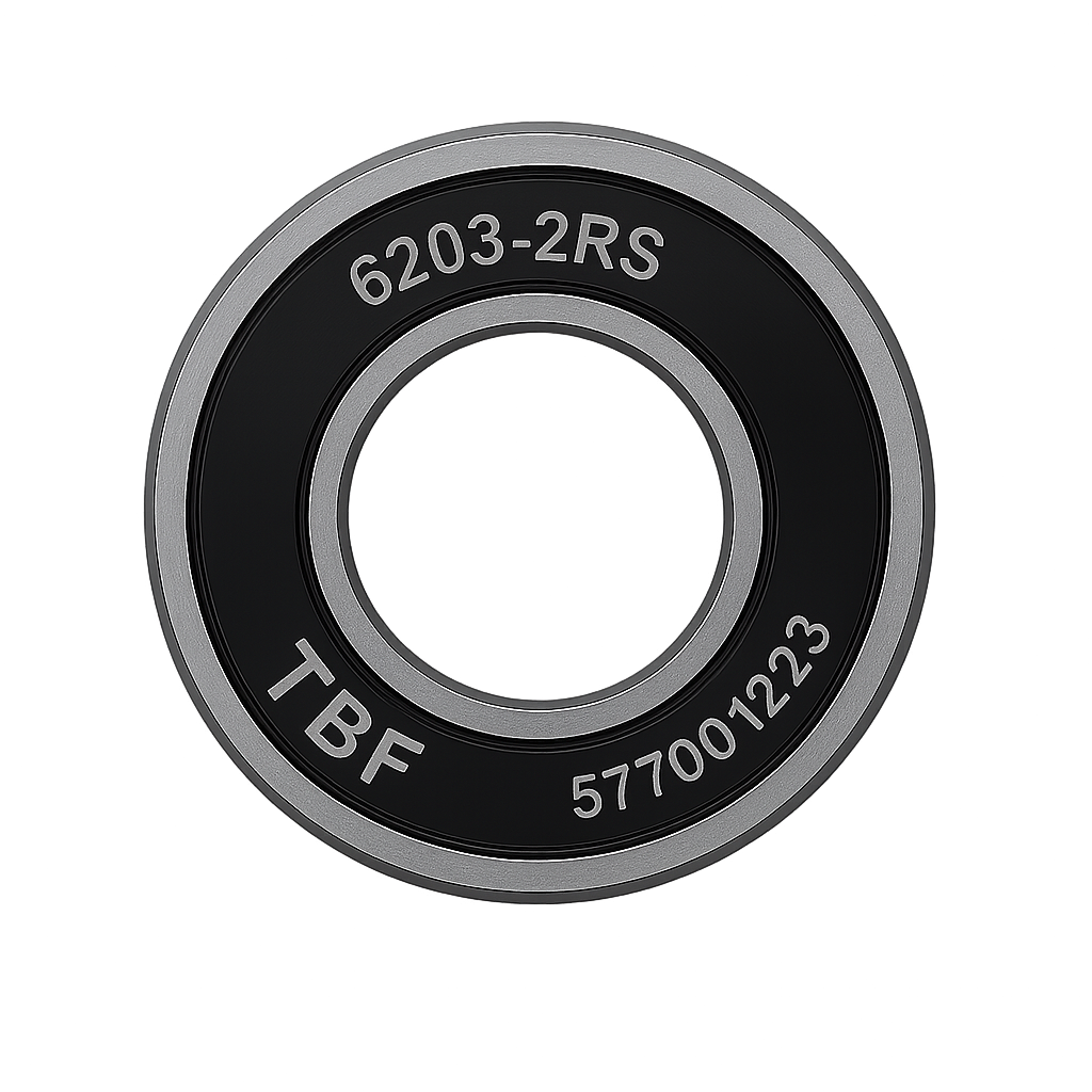 6203-2RS deep groove ball bearing 17×40×12 mm rubber sealed, pack of 10