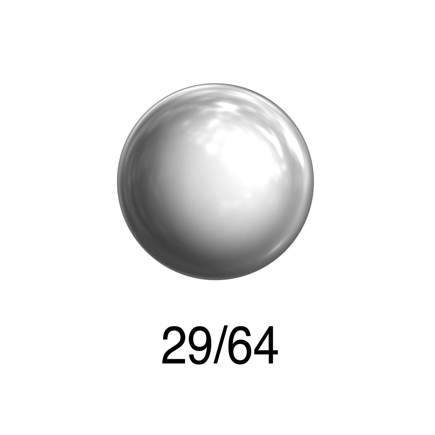 Precision steel ball 29/64 inch bearing grade chrome steel polished