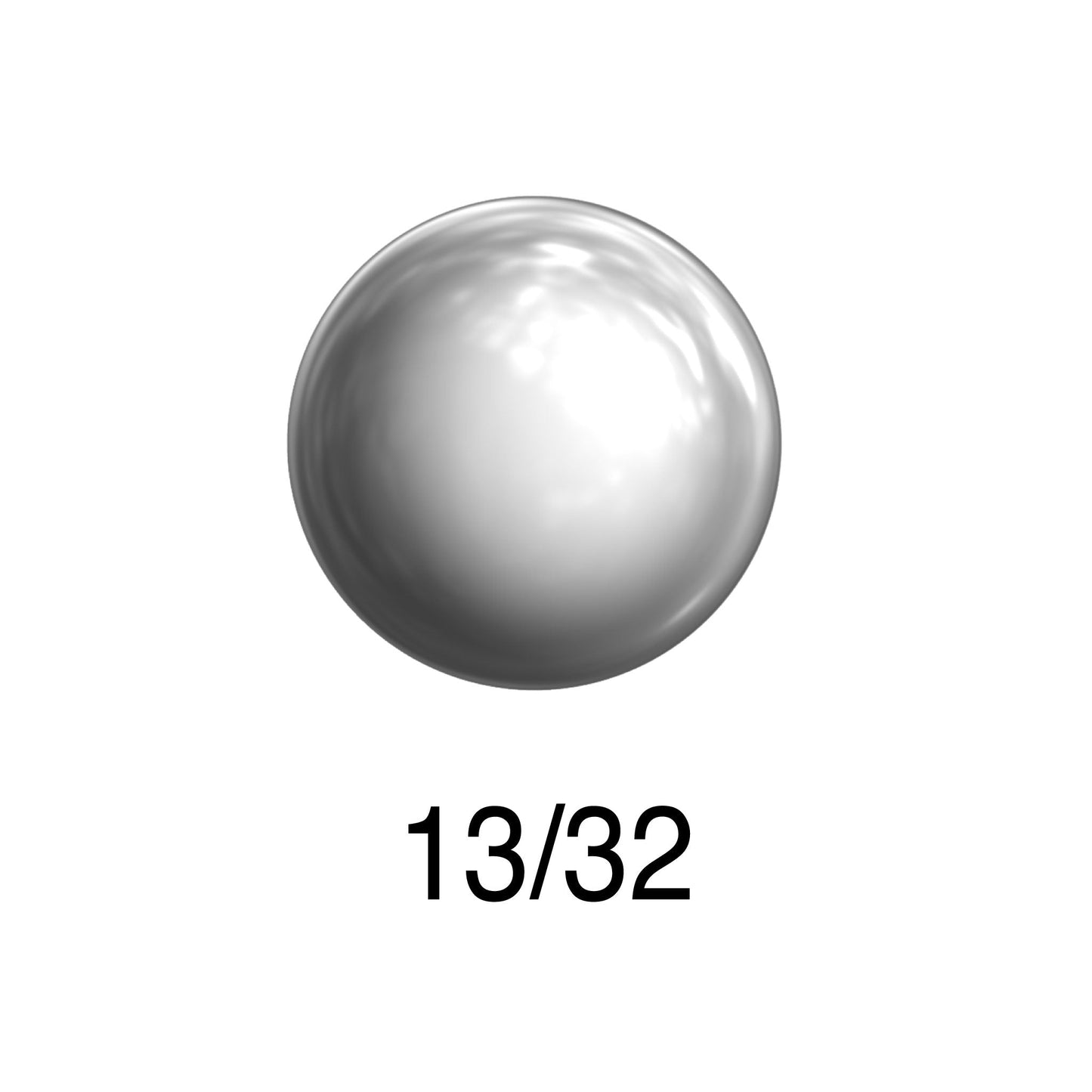 Precision steel ball 13/32 inch bearing grade chrome steel polished