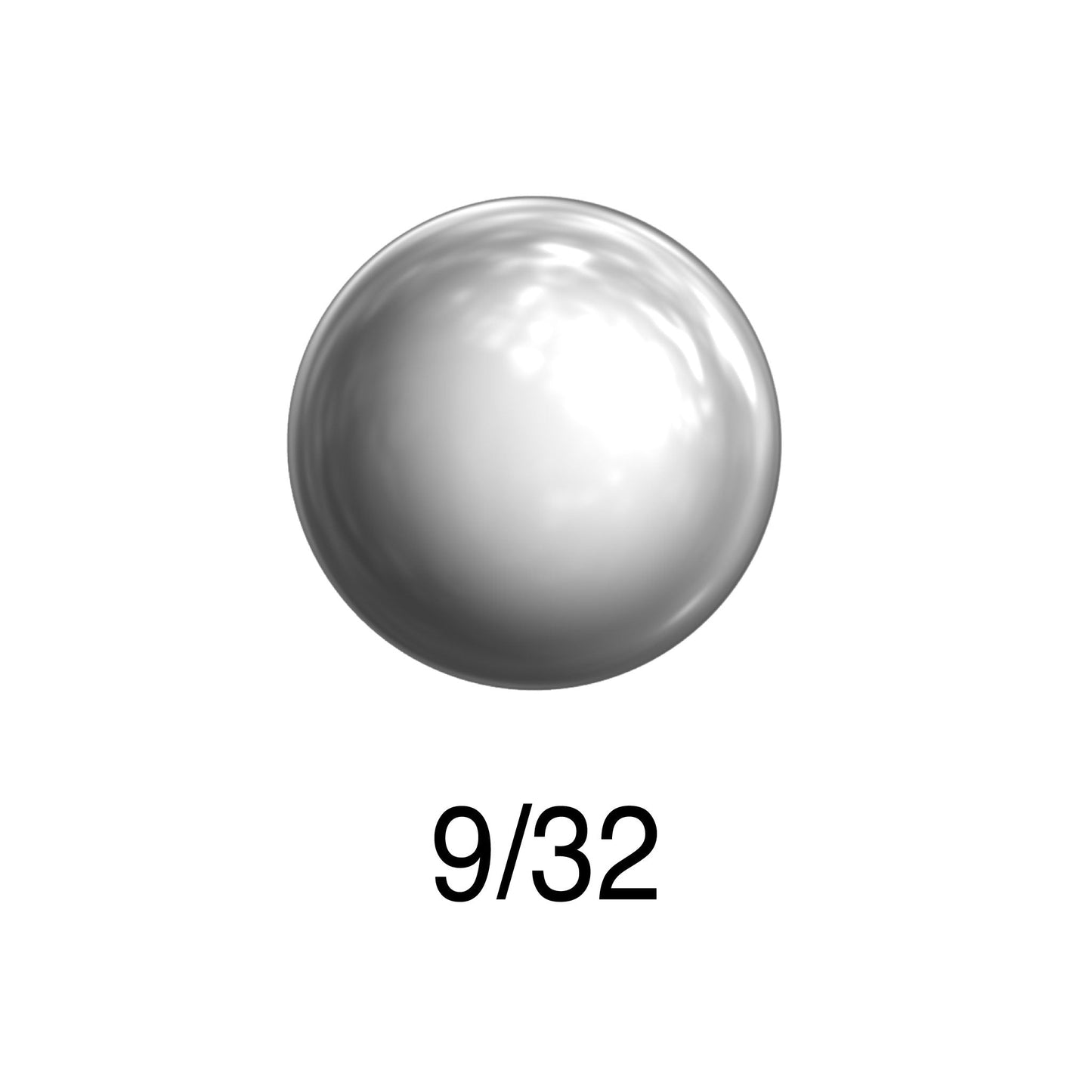 Precision steel ball 9/32 inch bearing grade chrome steel polished