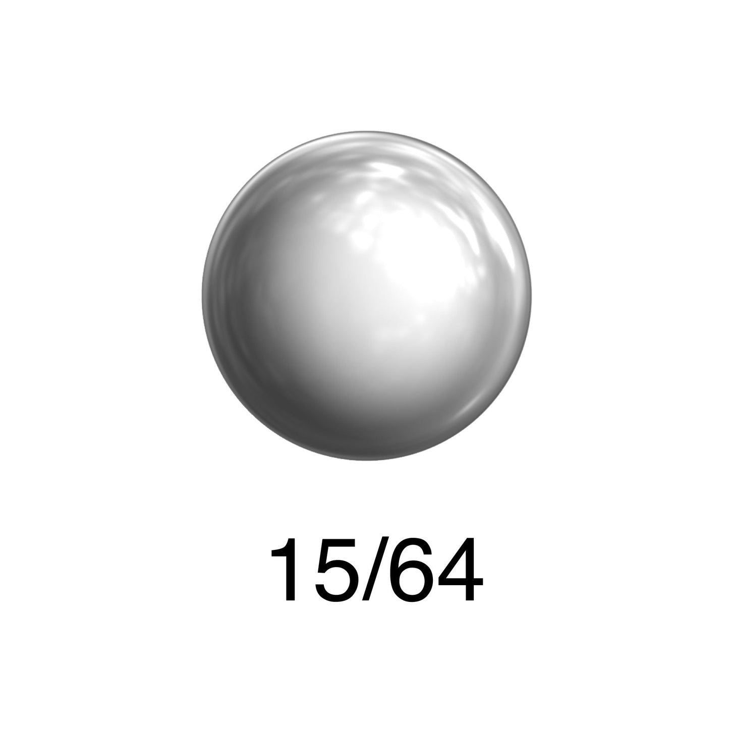 Precision steel ball 15/64 inch bearing grade chrome steel polished