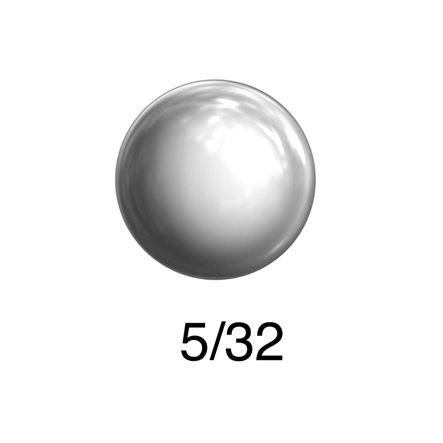 Precision steel ball 5/32 inch bearing grade chrome steel polished